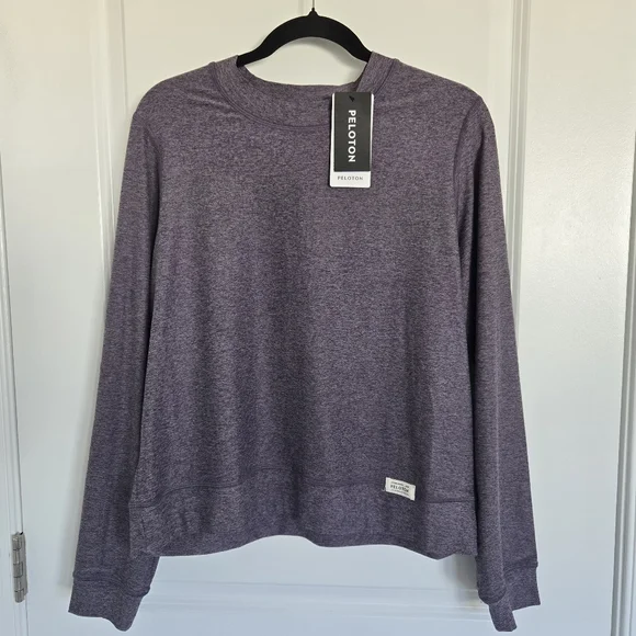 NWT Peloton Women's Dreamblend Crewneck Pullover, Size Medium, Purple - Picture 4 of 9